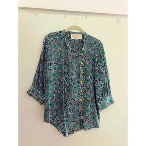 Anthropologie | Lauren Moffatt pintuck blouse